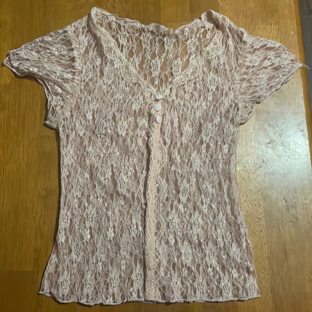 Pink See-Through Tee